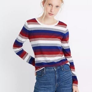 SOLD!! Madewell Northside Long-Sleeve Vintage Tee in Gene Stripe